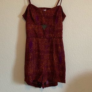 Dark Magenta Short Romper